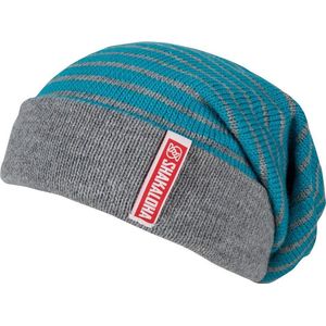 Shakaloha Gebreide Wollen Muts Heren & Dames Beanie Hat van merino wol zonder voering - Brut Beanie MrnRv GreyOcn Unisex - One Size Wintermuts