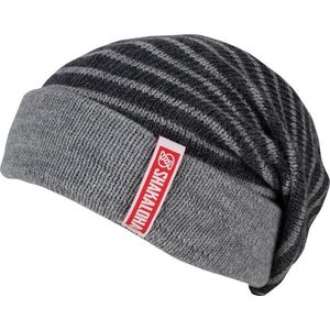 Shakaloha Gebreide Wollen Muts Heren & Dames Beanie Hat van merino wol zonder voering - Brut Beanie MrnRv GreyAntra Unisex - One Size Wintermuts.