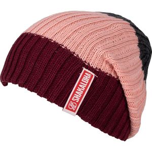 Shakaloha Gebreide Wollen Muts Heren & Dames Beanie Hat van merino wol zonder voering - Berit Beanie MrnRv Maroon Unisex - One Size Wintermuts