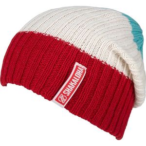 Shakaloha Gebreide Wollen Muts Heren & Dames Beanie Hat van merino wol zonder voering - Berit Beanie MrnRv Red Unisex - One Size Wintermuts