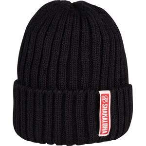 Shakaloha Gebreide Wollen Muts Heren & Dames Beanie Hat van merino wol zonder voering - Bottle Beanie Mrn Black Unisex - One Size Wintermuts