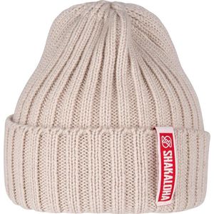 Shakaloha Gebreide Wollen Muts Heren & Dames Beanie Hat van merino wol zonder voering - Bottle Beanie Mrn Natural Unisex - One Size Wintermuts