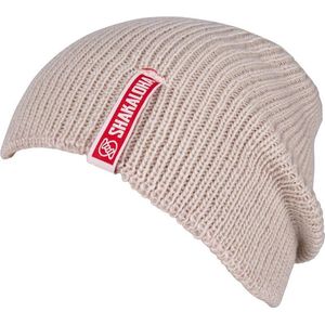 Shakaloha Gebreide Wollen Muts Heren & Dames Beanie Hat van merino wol zonder voering - Bender Beanie MrnRV Natural Unisex - One Size Wintermuts.
