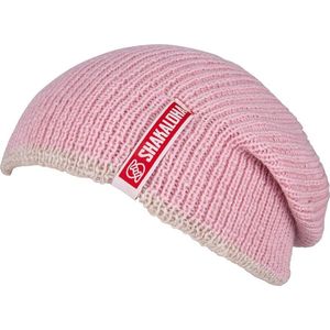 Shakaloha Gebreide Wollen Muts Heren & Dames Beanie Hat van merino wol zonder voering - Bender Beanie MrnRV SmokePink Unisex - One Size Wintermuts
