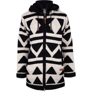 SHAKALOHA - Pendle ZH - Dames Vest - Zwart-Wit - 100% Nieuw-Zeelandse Wol