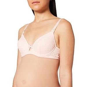 Noppies Dames Deluxe Mesh Driehoek Nursing Bra Zwangerschapsbeha, ondoorzichtig, roze (Light Rose C092), 85E
