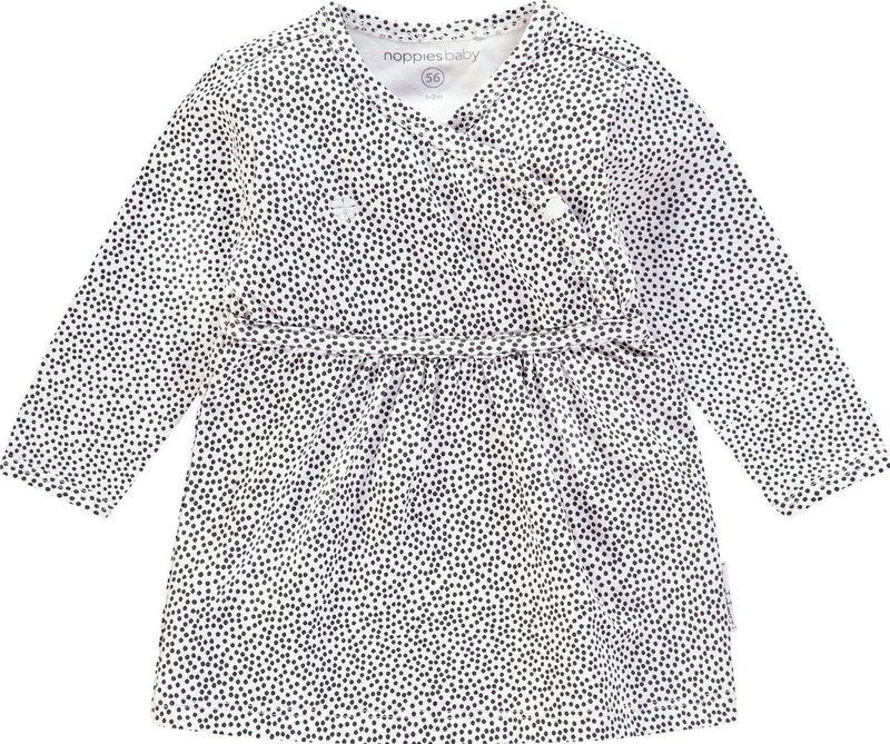 Noppies - Mattie - Jurk - Wit - Gebreid - All-over Print