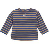 Noppies - Spicer - Longsleeve - Blauwe-Bruine Streepprint