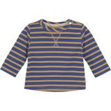 Noppies - Spicer - Longsleeve - Blauwe-Bruine Streepprint