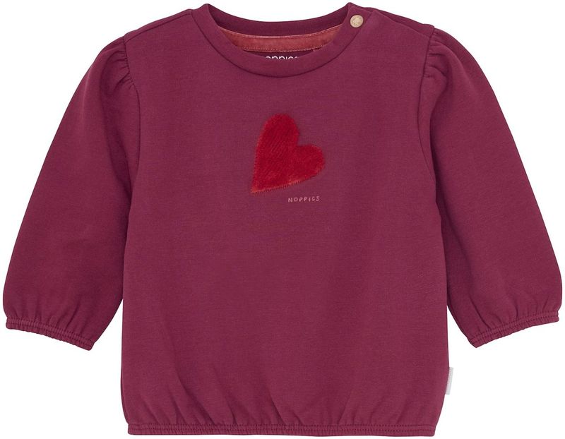 Noppies - Tullahoma - Sweatshirt - Rood/Wijnrood - Lange Mouw