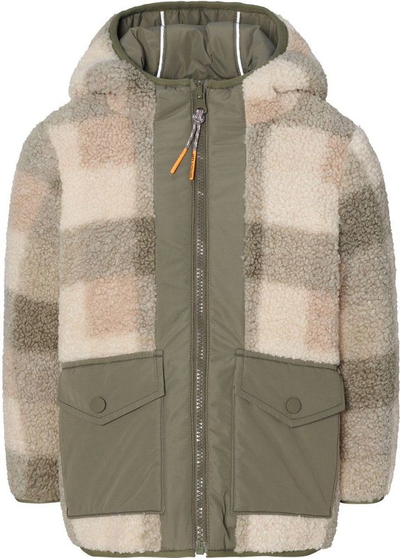 Noppies - Loja - Winterjas - Medium Green - Reversible - Check Pattern