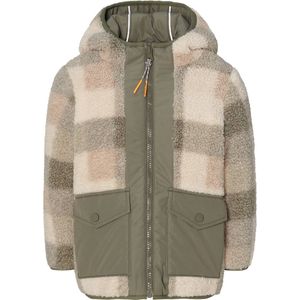 Noppies - Loja - Winterjas - Medium Green - Reversible - Check Pattern