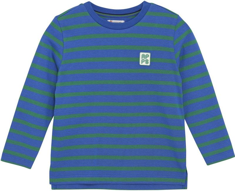 Noppies - T-shirt Roger - Gestreept - Blauw - Lange Mouwen