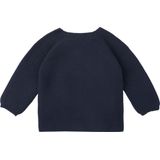 Noppies Unisex Baby U Cardigan Knit Ls Pino Gebreid Vest, Navy - C166, 56 cm