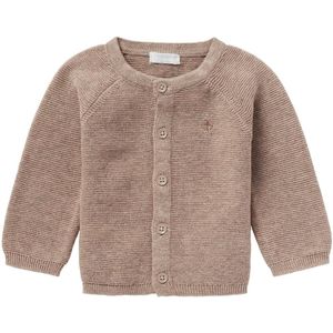 Noppies - Vestje Naga - Baby Vestje - Taupe Melange - 100% Biologisch Katoen