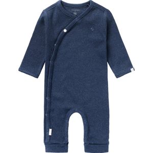 Noppies Uniseks Baby U Playsuit Ls Rib Nevis - Navy Melange