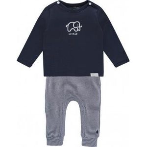 Noppies - Baby Shirt - Navy - Met Broekje - Lange Mouwen