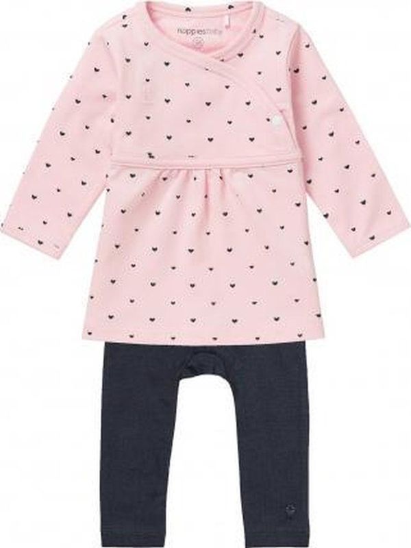 Noppies - Nevada - Baby Jurkje - Light Rose - Lange Mouwen - V-hals