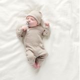Noppies Uniseks Baby U-hoed Rib Nevel-sluiting, RAS1202 Oatmeal -P611, 3-6 Maanden