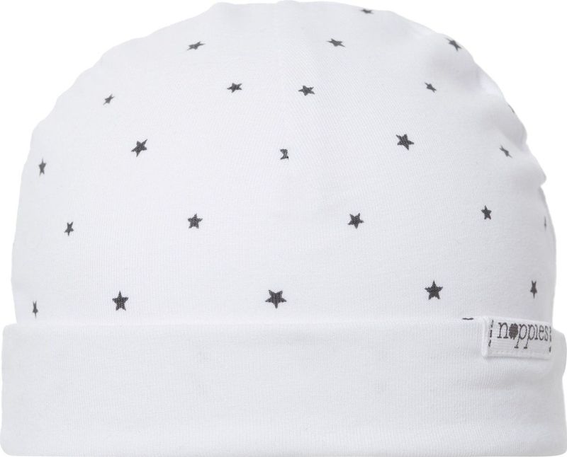 Noppies U Hat Rev Dani Aop Uniseks Baby Muts, Wit C001