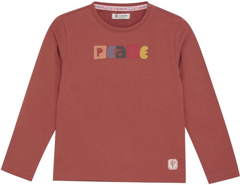 Noppies - T-shirt Philo - Tandoori Spice - Meisjes T-shirt - Lange Mouwen