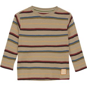 Noppies kids gestreepte longsleeve beige