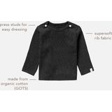 Noppies Baby Gemêleerde Ribgebreide Longsleeve Natal met Biologisch Katoen Beige Melange