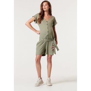 Supermom Broek Waffle Zwangerschap - Zwart - Wafelstof