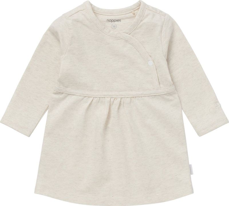 Noppies - Jurkje Nevada - Tricot - Taupe Melange - Biologisch Katoen - GOTS