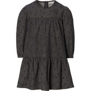 Noppies - Kidsgrove - Jurk - Dark Grey Wash - Katoen - Allover Sterrenprint