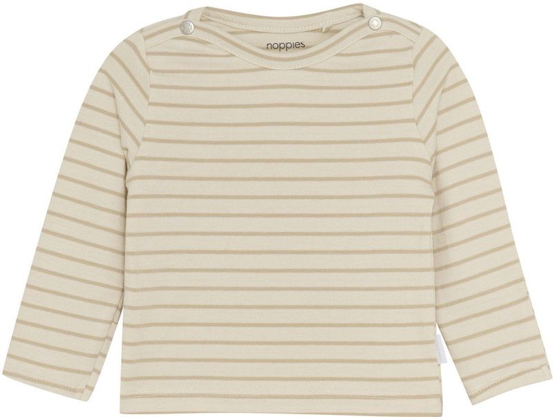 Noppies - Nev Shirt - Offwhite - Lange Mouwen - Streepdessin