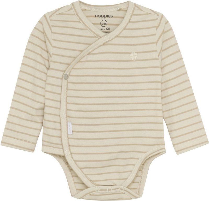 Noppies - Navi - Overslagromper - Offwhite - Zacht en Ademend Katoen