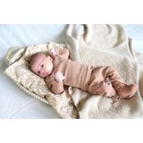 Urban Classics - Rib Squared Neckline Longsleeve top - Bruin