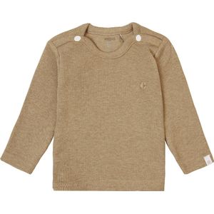 Noppies Baby Unisex Baby U Tee ls Rib Natal T-shirt, Light Green Melange-N092, 44, Light Green Melange - N092