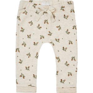 Noppies Baby Regular Fit Broek Niger met Biologisch Katoen Ecru/Groen/Bruin