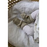 Noppies Slofjes Taupe Melange - Geschikt voor Kindjes 0-12 Maanden