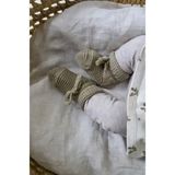 Noppies Slofjes Taupe Melange - Geschikt voor Kindjes 0-12 Maanden