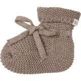 Noppies Slofjes Taupe Melange - Geschikt voor Kindjes 0-12 Maanden