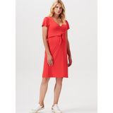 Noppies - Cali - Jurk - Knalrood - V-hals - Kwartmouw