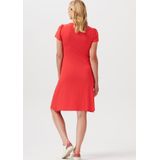 Noppies - Cali - Jurk - Knalrood - V-hals - Kwartmouw