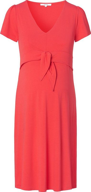 Noppies - Cali - Jurk - Knalrood - V-hals - Kwartmouw