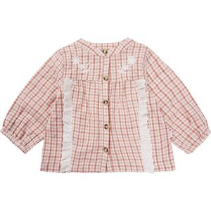 Noppies Baby Navajo Blouse met lange mouwen voor babymeisjes, roze dawn-N026, 80, Rose Dawn - N026, 80 cm