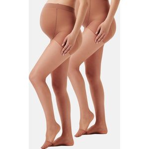Noppies Zwangerschapspanty 20 Denier - Set van 2 - Nearly Black