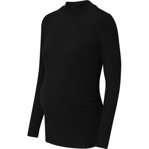 Noppies - Top Sira - Zwangerschapstop - Zwart - Superstretchy Ribstof