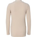 Noppies Ribgebreide Zwangerschapslongsleeve Sira van Gerecycled Polyester Beige