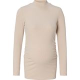 Noppies Ribgebreide Zwangerschapslongsleeve Sira van Gerecycled Polyester Beige