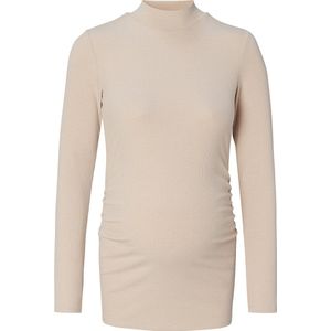 Noppies Ribgebreide Zwangerschapslongsleeve Sira van Gerecycled Polyester Beige