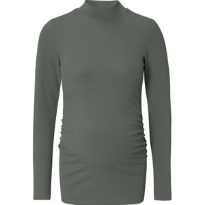 Noppies Ribgebreide Zwangerschapslongsleeve Sira van Gerecycled Polyester Olijfgroen