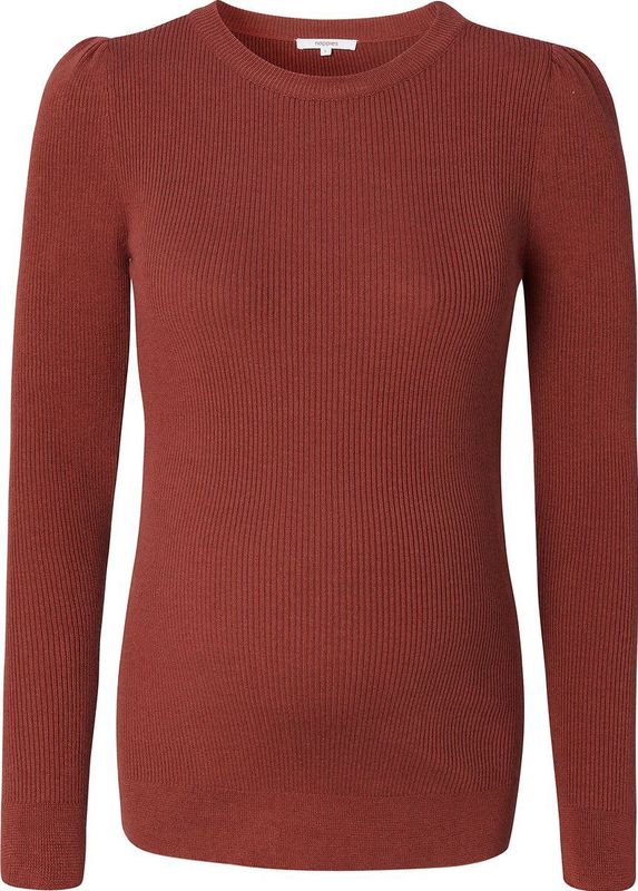 Noppies Gebreide Zwangerschapstrui Zana met Biologisch Katoen Brique