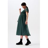 Noppies Zwangerschapsjurk Amelie van Gerecycled Polyester Dennengroen